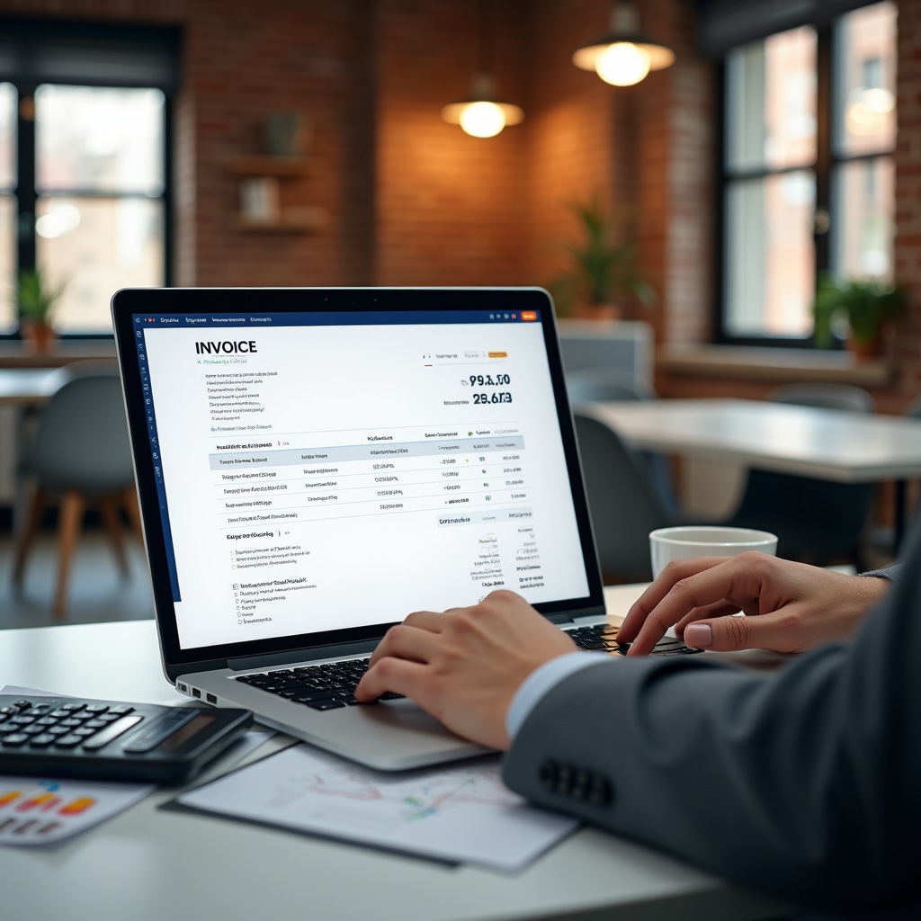 Professional invoice management workflow